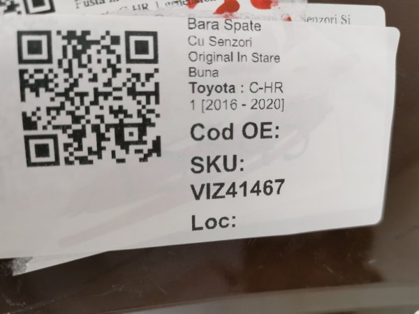 Bara Spate Toyota  C-HR 1 [2016 - 2020] Cu Senzori Original In Stare Buna - imagine 8
