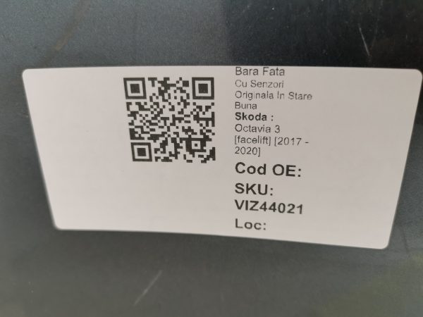 Bara Fata Skoda  Octavia 3 [facelift] [2017 - 2020] Cu Senzori Originala In Stare Buna - imagine 8