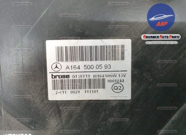 Carcasa gmv electroventilator original in stare buna Mercedes-Benz  M-Class  W164 [facelift] [2008 - 2011] - imagine 6
