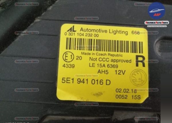 Far dreapa full led original Skoda  Octavia  3 [facelift] [2017 - 2020]
