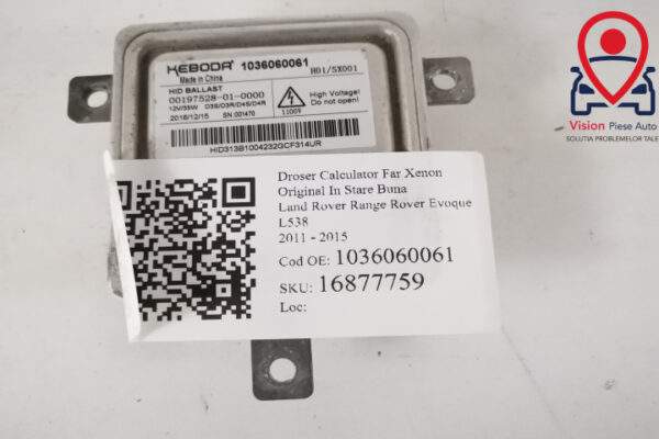 Droser Calculator Far Xenon Original In Stare Buna Land Rover  Range Rover Evoque  L538 [2011 - 2015] - imagine 3