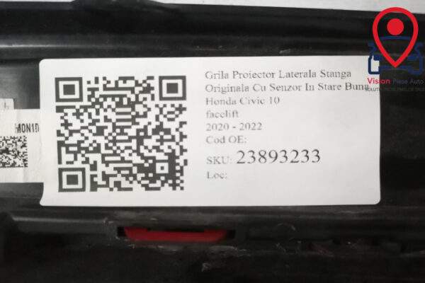 Grila Proiector Laterala Stanga Originala Cu Senzor In Stare Buna Honda  Civic  10 [facelift] [2020 - 2022] - imagine 7
