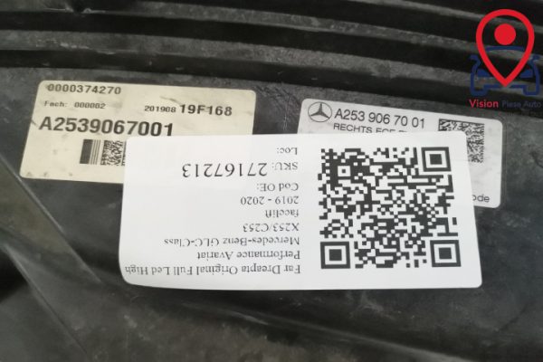 Far Dreapta Original Full Led High Performance Avariat Mercedes-Benz  GLC-Class  X253/C253 [facelift] [2019 - 2020] - imagine 8