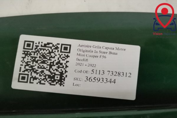Aerisire Grila Capota Motor Originala In Stare Buna Mini  Cooper  F56 [facelift] [2021 - 2022] - imagine 7