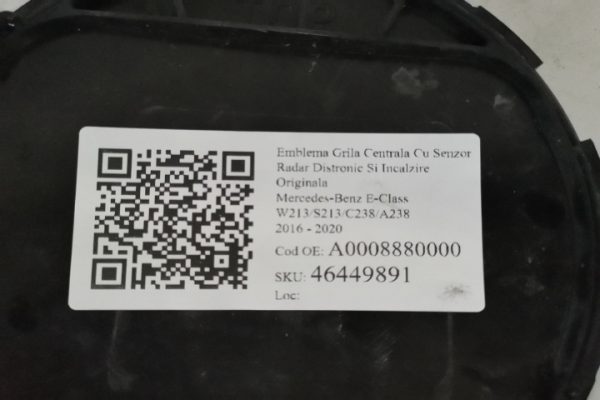 Emblema Grila Centrala Cu Senzor Radar Distronic Si Incalzire Originala AVARIATA ( fisurata) Mercedes-Benz  E-Class  W213/S213/C238/A238 [2016 - 2020] - imagine 7