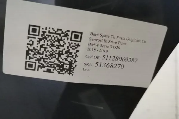 Bara Spate Cu Fusta Originala Cu Senzori In Stare Buna BMW  Seria 3  G20 [2018 - 2019] - imagine 8