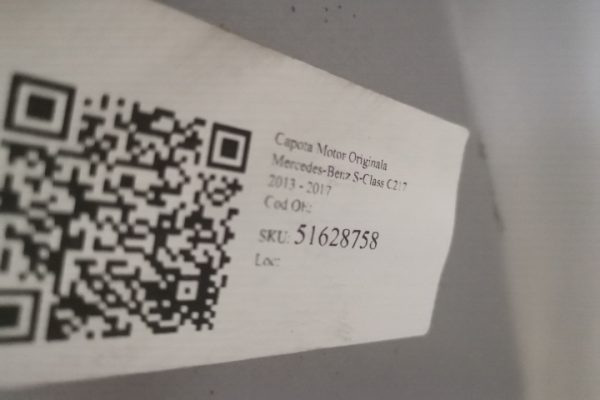 Capota Motor Originala Mercedes-Benz  S-Class  C217 [2013 - 2017] - imagine 7
