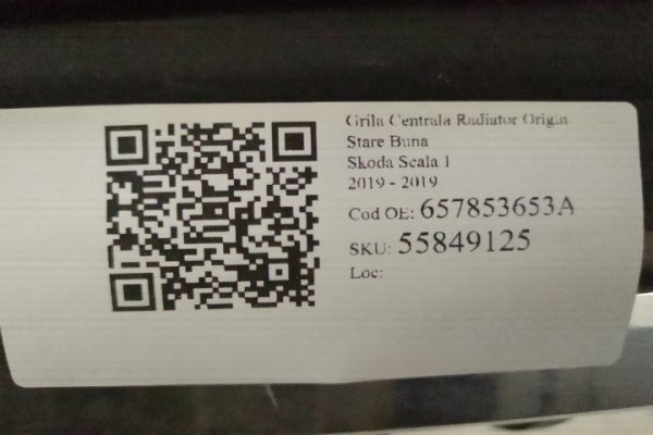 Grila Centrala Radiator Originala In Stare Buna Skoda  Scala  1 [2019 - 2019] - imagine 7