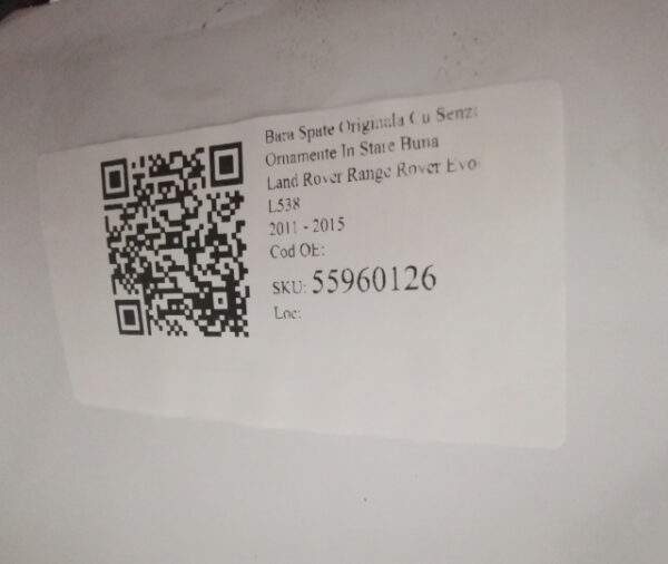 Bara Spate Originala Cu Senzori Si Ornamente In Stare Buna Land Rover  Range Rover Evoque  L538 [2011 - 2015] - imagine 8