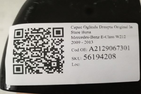 Capac Oglinda Dreapta Original In Stare Buna Mercedes-Benz  E-Class  W212 [2009 - 2013] - imagine 7