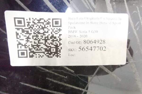 Bara Fata Originala Cu Senzori Si Spalatoare In Stare Buna M Sport Pack BMW  Seria 5  G30 [2016 - 2020] - imagine 8