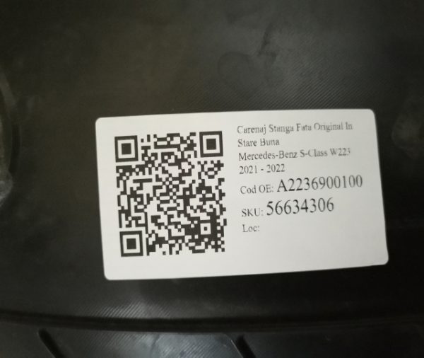 Carenaj Stanga Fata Original In Stare Buna Mercedes-Benz  S-Class  W223 [2021 - 2024] - imagine 7