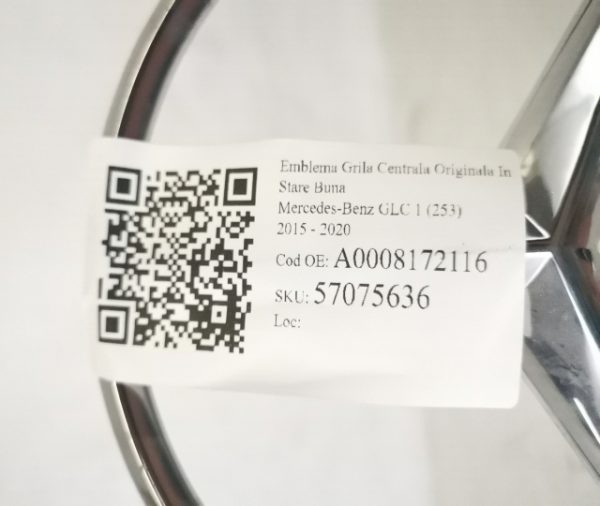 Emblema Grila Centrala Originala In Stare Buna Mercedes-Benz  GLC  1  [2015 - 2020] - imagine 7