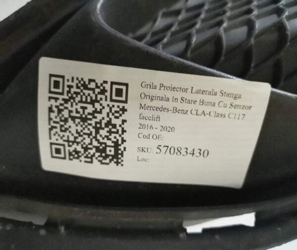 Grila Proiector Laterala Stanga Originala In Stare Buna  Cu Senzor Mercedes-Benz  CLA-Class  C117 [facelift] [2016 - 2020] - imagine 7