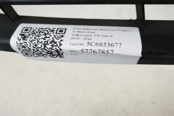 Grila Inferioara Bara Fata Original In Stare Buna  Volkswagen VW  Jetta  6 [2010 - 2014] - imagine 7