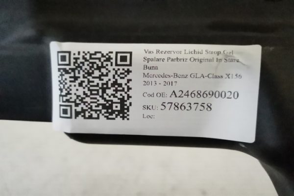 Vas Rezervor Lichid Strop Gel Spalare Parbriz Original In Stare Buna  Mercedes-Benz  GLA-Class  X156 [2013 - 2017] - imagine 7