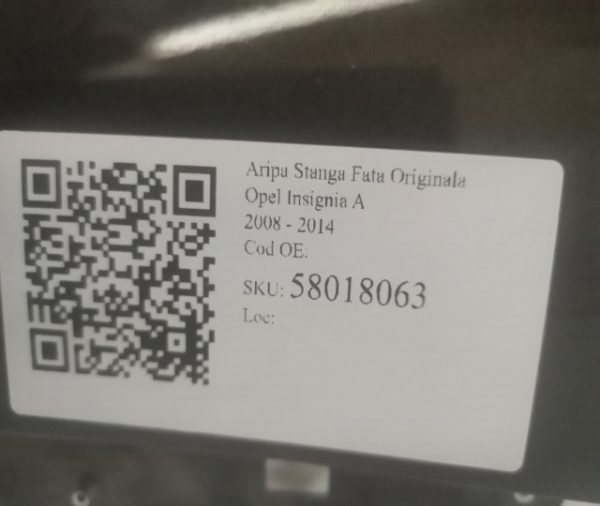 Aripa Stanga Fata Originala Opel  Insignia  A [2008 - 2014] - imagine 7
