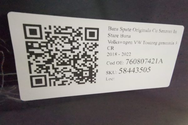 Bara Spate Originala Cu Senzori In Stare Buna Volkswagen VW  Touareg  generatia 3 CR [2018 - 2022] - imagine 8
