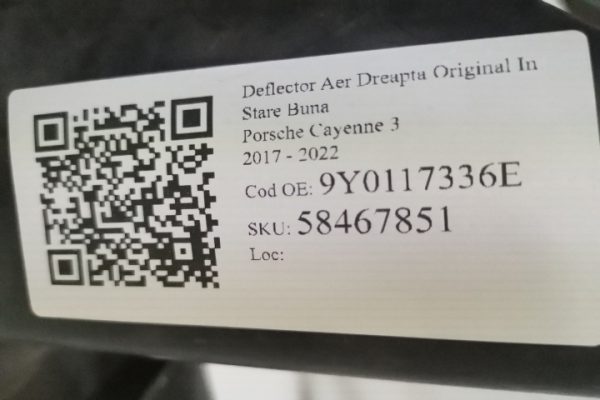 Deflector Aer Dreapta Original In Stare Buna Porsche  Cayenne  3 [2017 - 2022] - imagine 7