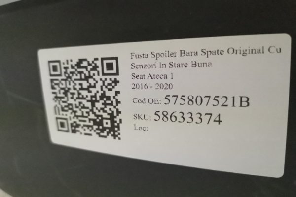 Fusta Spoiler Bara Spate Original Cu Senzori In Stare Buna Seat  Ateca  1 [2016 - 2020] - imagine 7