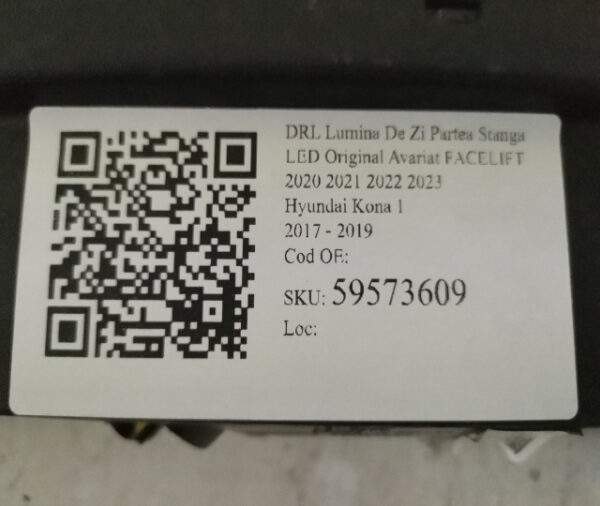 DRL Lumina De Zi Partea Stanga LED Original Avariat FACELIFT 2020 2021 2022 2023 Hyundai  Kona  1 [2017 - 2019] - imagine 7