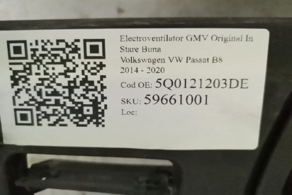 Electroventilator GMV Original In Stare Buna  Volkswagen VW  Passat  B8 [2014 - 2020] - imagine 7