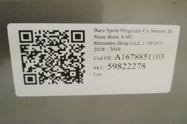 Bara Spate Originala Cu Senzori In Stare Buna AMG Mercedes-Benz  GLE  1  [2019 - 2023] - imagine 8