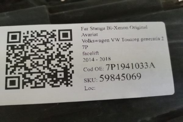 Far Stanga Bi-Xenon Original Avariat Volkswagen VW  Touareg  generatia 2 7P [facelift] [2014 - 2018] - imagine 8