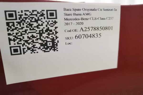 Bara Spate Originala Cu Senzori In Stare Buna AMG Mercedes-Benz  CLS-Class  C257 [2017 - 2020] - imagine 8