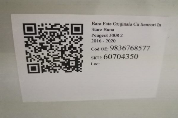Bara Fata Originala Cu Senzori In Stare Buna Peugeot  3008 2 [facelift] [2020 - 2022] - imagine 8