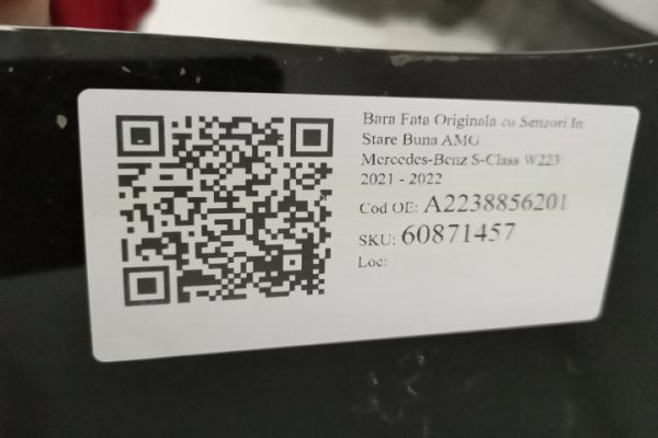 Bara Spate Originala cu Senzori In Stare Buna AMG Mercedes-Benz S-Class W223 [2021 - 2024] Mercedes-Benz  S-Class W223 [2021 - 2024] - imagine 8