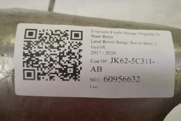 Evacuare Finala Stanga Originala In Stare Buna Land Rover  Range Rover Sport  2 [facelift] [2017 - 2020] - imagine 7