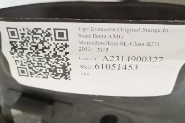Tips Evacuare Original Stanga In Stare Buna AMG Mercedes-Benz  SL-Class  R231 [2012 - 2015] - imagine 7