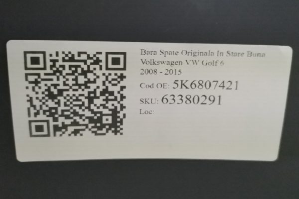 Bara Spate Originala In Stare Buna  Volkswagen VW  Golf  6 [2008 - 2015] - imagine 8