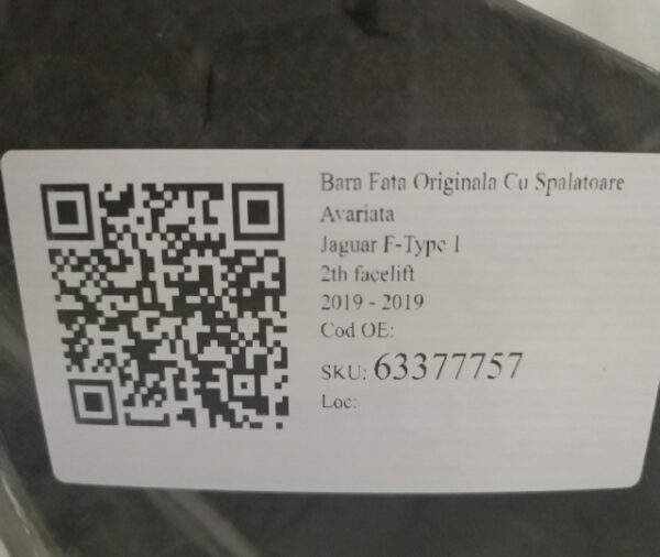 Bara Fata Originala Cu Spalatoare Avariata Jaguar  F-Type  1 [2013 - 2020] - imagine 8