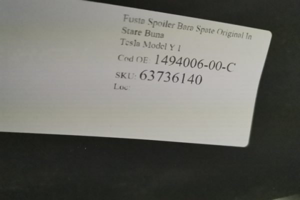 Fusta Spoiler Bara Spate Original In Stare Buna Tesla  Model Y  1 - imagine 8