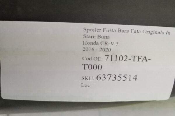 Spoiler Fusta Bara Fata Originala In Stare Buna Honda  CR-V  4 [facelift] [2014 - 2019] - imagine 8