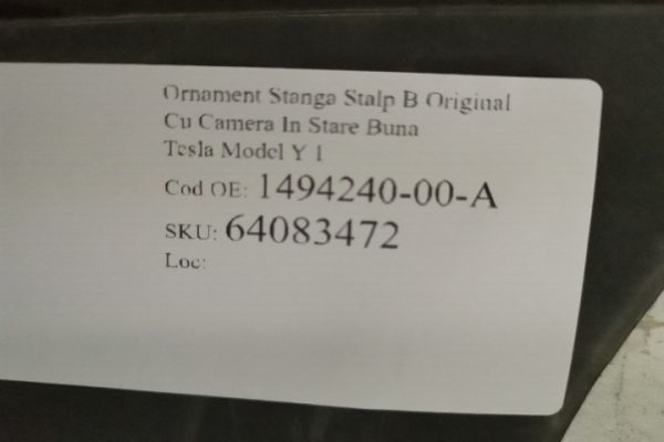 Ornament Stanga Stalp B Original Cu Camera In Stare Buna Tesla Model Y 1 Tesla  Model Y 1 - imagine 8