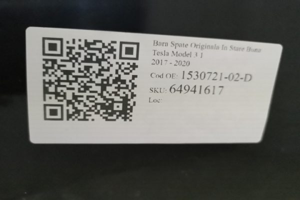 Bara Spate Originala In Stare Buna Tesla Model 3 1 [2017 - 2020] Tesla  Model 3 1 [2017 - 2020] - imagine 8