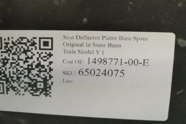 Scut Deflector Pietre Bara Spate Original In Stare Buna Tesla  Model Y  1 - imagine 7