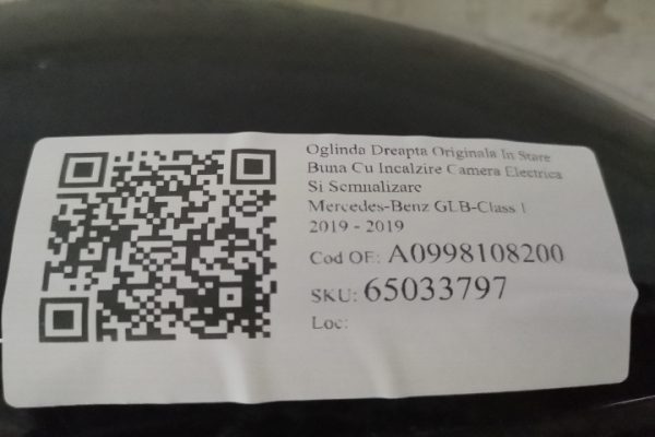 Oglinda Dreapta Originala In Stare Buna Cu Incalzire Camera Electrica Si Semnalizare Mercedes-Benz  GLB-Class  1 [2019 - 2019] - imagine 8