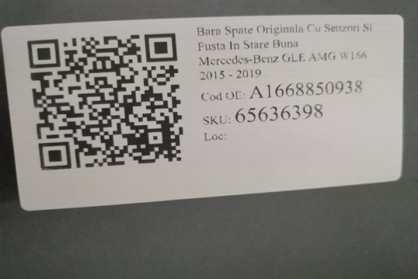 Bara Spate Originala Cu Senzori Si Fusta In Stare Buna Mercedes-Benz  GLE AMG  W166 [2015 - 2019] - imagine 8