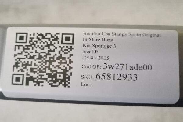 Bandou Usa Stanga Spate  Original In Stare Buna Kia  Sportage  3 [facelift] [2014 - 2015] - imagine 7