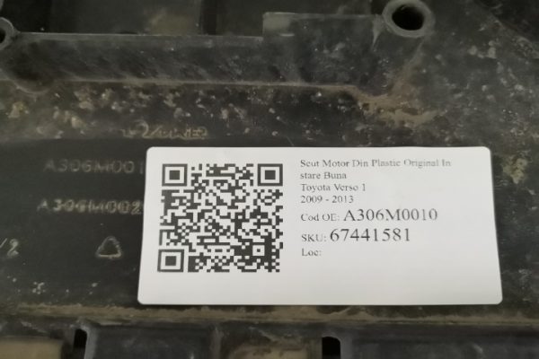 Deflector/ Scut Motor Din Plastic Original In stare Buna Toyota  Verso  1 [2009 - 2013] - imagine 5