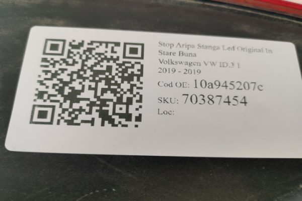 Stop Aripa Stanga Led Original In Stare Buna Volkswagen VW  ID.3  1 [2019 - 2019] - imagine 7