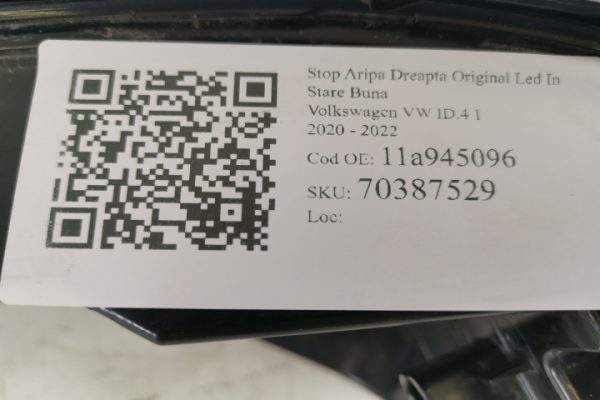 Stop Aripa Dreapta Original Led In Stare Buna Volkswagen VW  ID.4  1 [2020 - 2022] - imagine 7