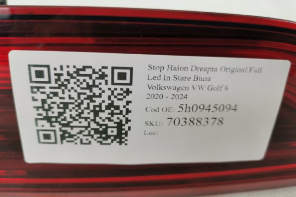 Stop Haion Dreapta Original Full Led In Stare Buna Volkswagen VW  Golf  8 [2020 - 2024] - imagine 7