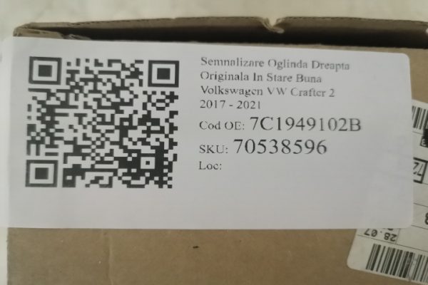 Semnalizare Oglinda Dreapta Originala In Stare Buna  Volkswagen VW  Crafter  2 [2017 - 2021] - imagine 7