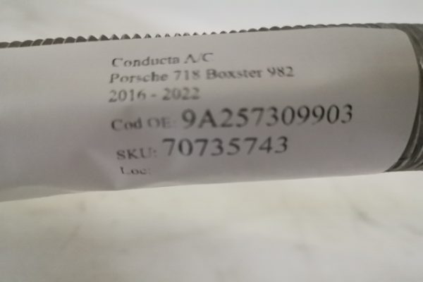 Conducta A/C Porsche 718 Boxster 982 [2016 - 2022] Porsche  718 Boxster 982 [2016 - 2022] - imagine 7