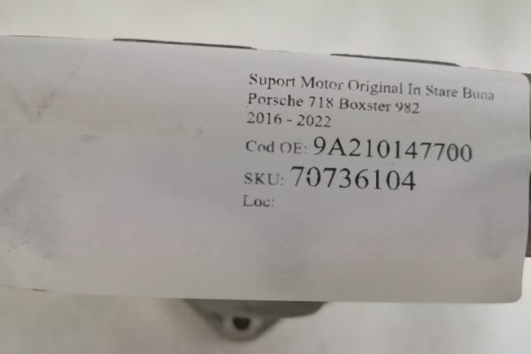 Suport Motor Original In Stare Buna Porsche  718 Boxster  982 [2016 - 2022] - imagine 7